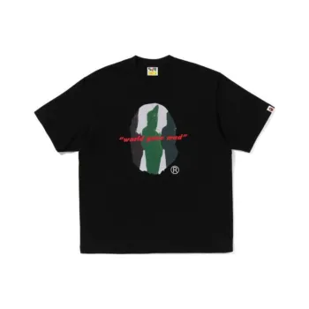 A BATHING APE Shark Shinji Ape Head print T shirt