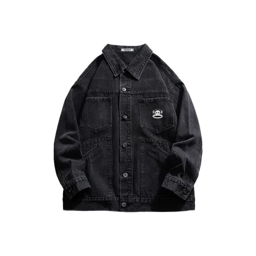 PAUL FRANK Denim Jacket Men's Ink Gray
