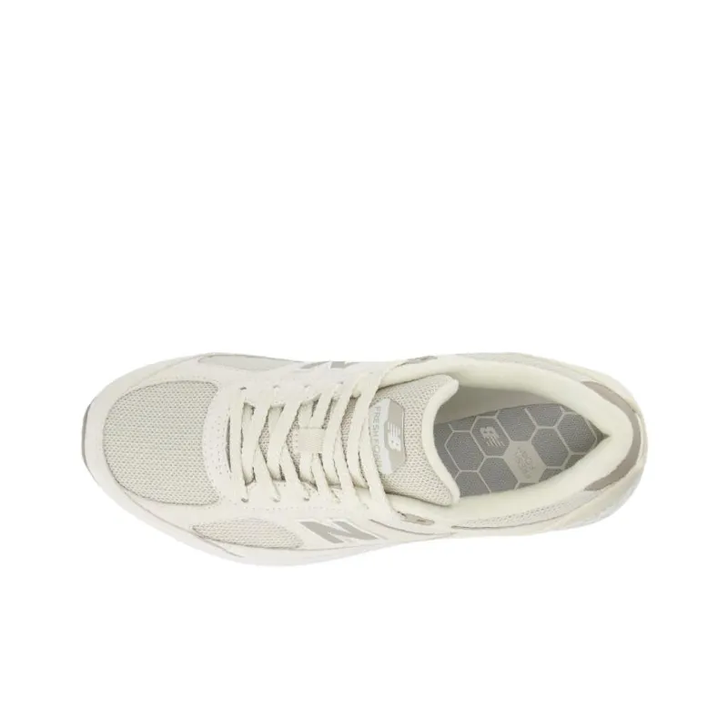New Balance Anti Slip Wear Resistant Low Top Casual Running Shoes Women's Beige-3