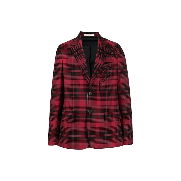 Valentino SS22 Business Suit Coat Men's Red-0