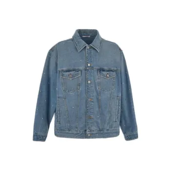 Valentino Buttoned Long Sleeved Denim Jacket