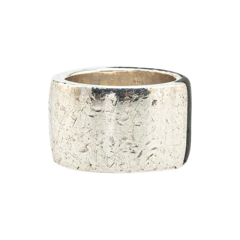 GUCCI 1990 2024 Sterling Silver Single Band Ring-1