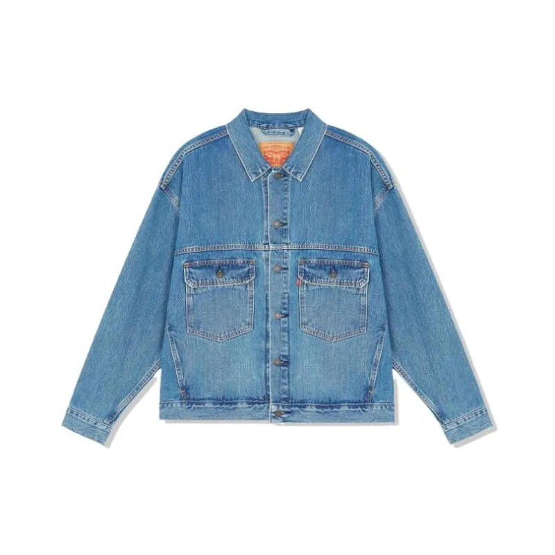 Levis Denim Jackets Men Blue-0