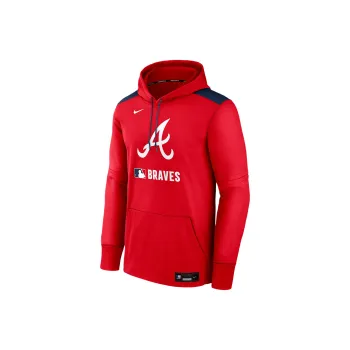 Nike Atlanta Braves Authentic Collection Men's Nike Therma Mlb Pullover Hoodie