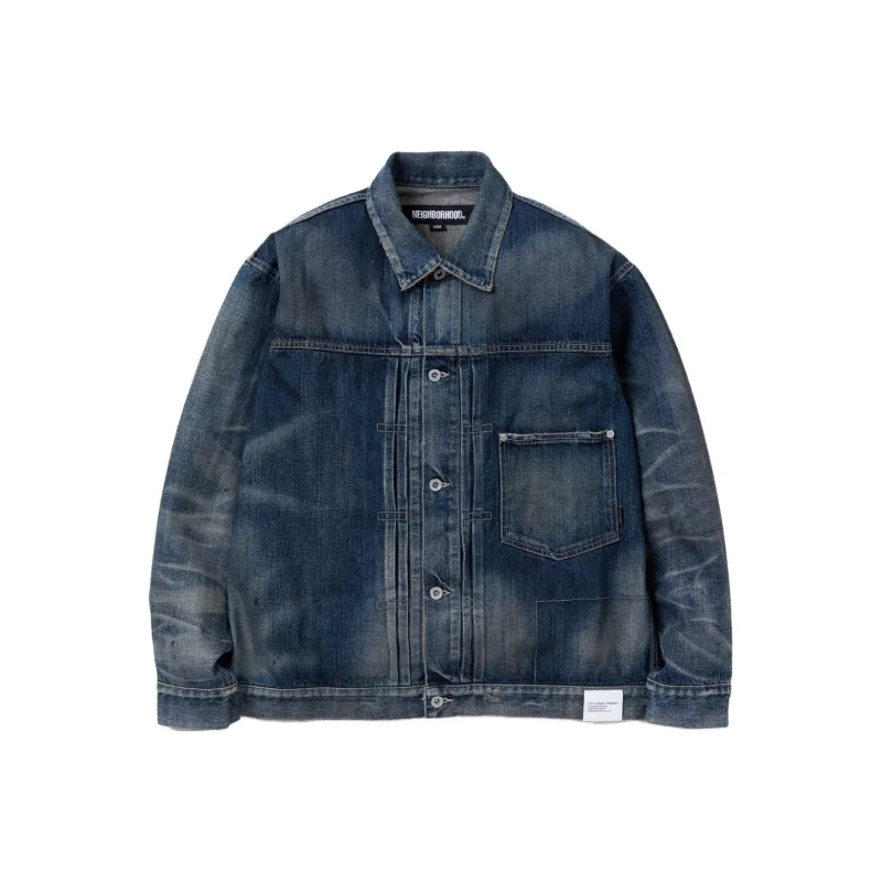 NEIGHBORHOOD Logo patch Denim Jacket-0