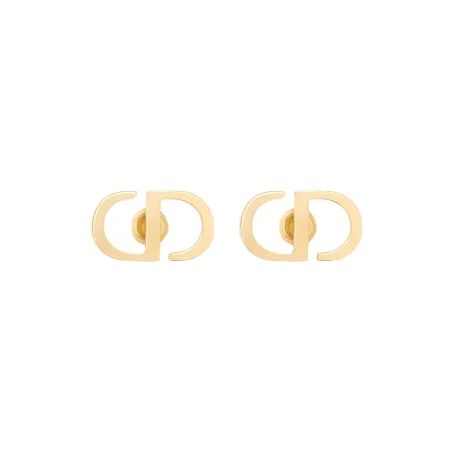 DIOR Stud Earrings Women's Gold