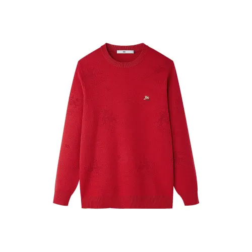 HLA Knitwear Men Red Pattern 10