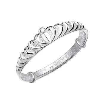 Love 999 Fine Silver Sterling Silver Bracelets Women's