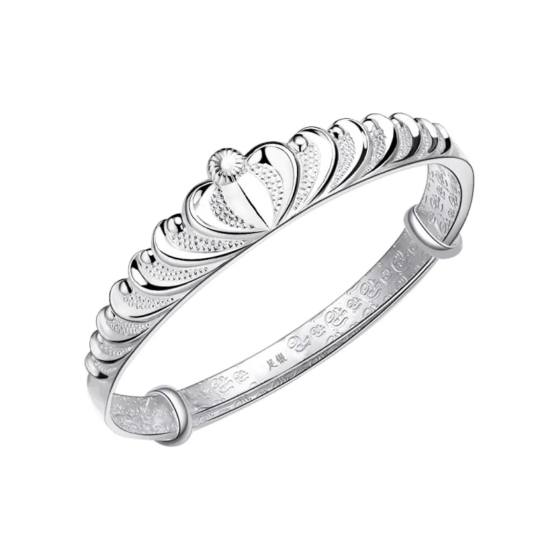 Love 999 Fine Silver Sterling Silver Bracelets Women's-0