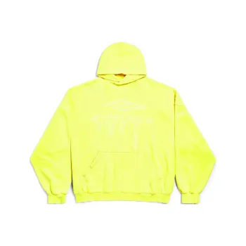 Balenciaga Sweatshirt Loose Fit Men's Neon Yellow