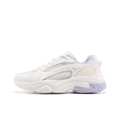 361° Yunshu Slip Resistant, Abrasion Resistant, Breathable Low Top Casual Shoes Women's White Purple