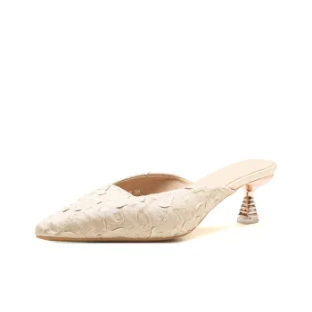 MCKP Rubber Sole Slip Resistant Closed Toe Slippers Women's