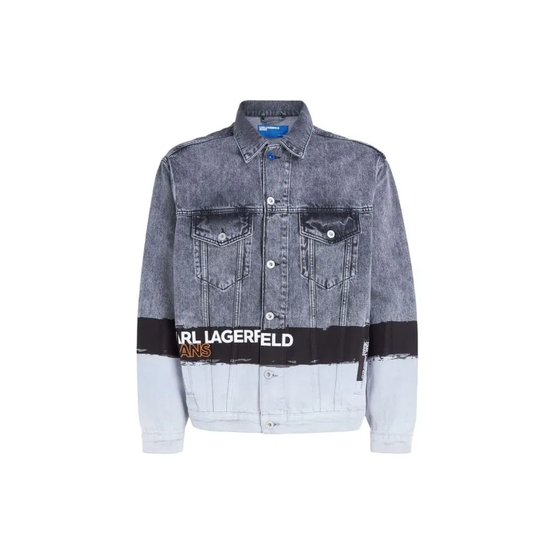KARL LAGERFELD / Karl Lagerfeld Jeans Denim Jackets Men Blue-0