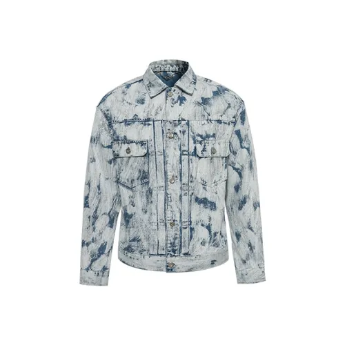 RARE SS22 Loose Fit Denim Jacket Men's Blue