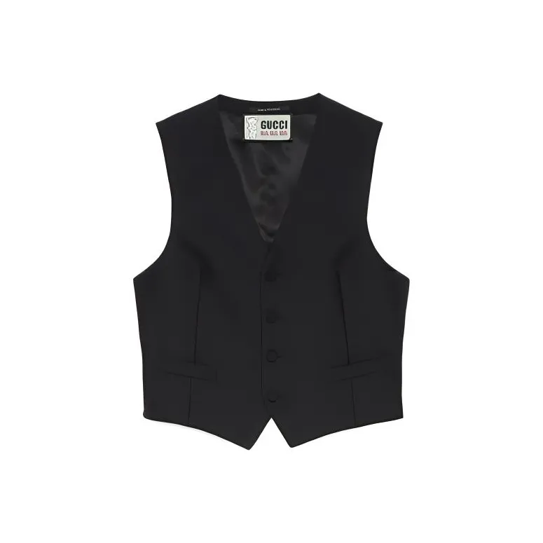 GUCCI X Harry Styles Co branded Vest Men's Black-0