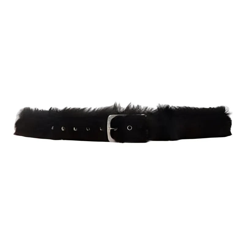 DRIES VAN NOTEN Calfskin Other Belts Men's Black --0