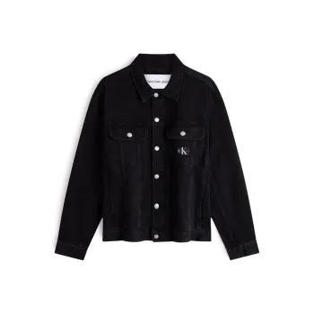 CALVIN KLEIN Denim Jacket Men's Denim Black