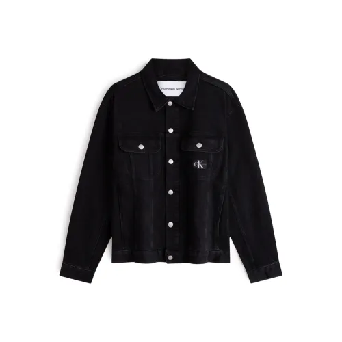 CALVIN KLEIN Denim Jacket Men's Denim Black