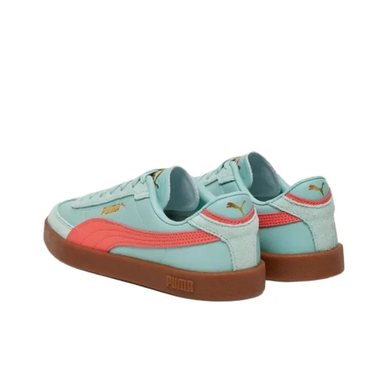 PUMA Club 2 Anti Slip Wear Resistant Low Top Skateboard Shoes Women's Light Blue-3