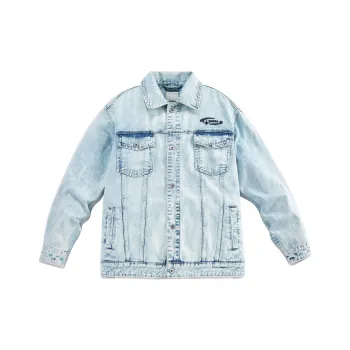 Guuka Denim Jacket Men's Light Blue