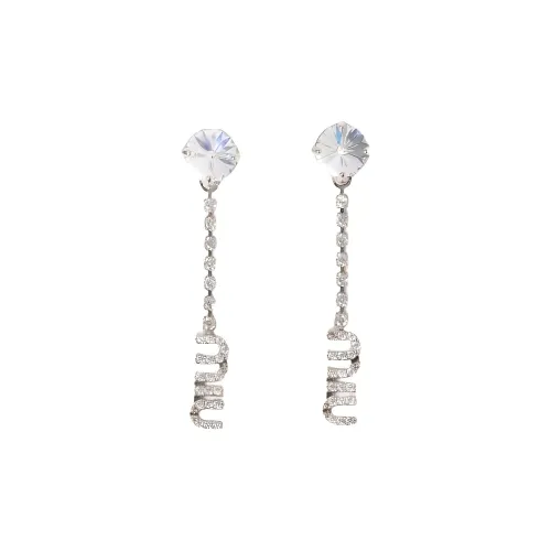 MIU MIU Metal Earrings Women's Silver