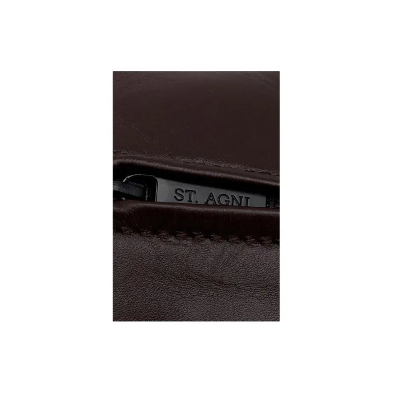 ST. AGNI Abrasion Resistant Fabric Handbag, Shoulder Bag Women's Brown-5