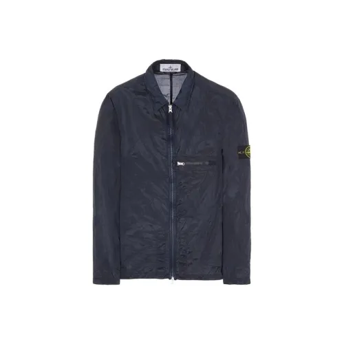 STONE ISLAND SS23 Nylon Meta Jackets Coats Men's Blue