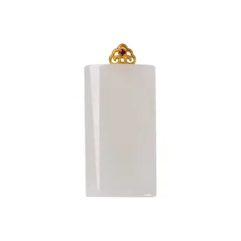 Execute The Blessing Hetian Jade Pendants White Jade Unisex