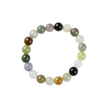 Execute The Blessing Hetian Jade Bracelets White Jade/Pale Greenish White Jade Unisex