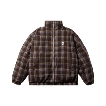 PSO Brand Down Jacket Unisex Dark Coffee Brown