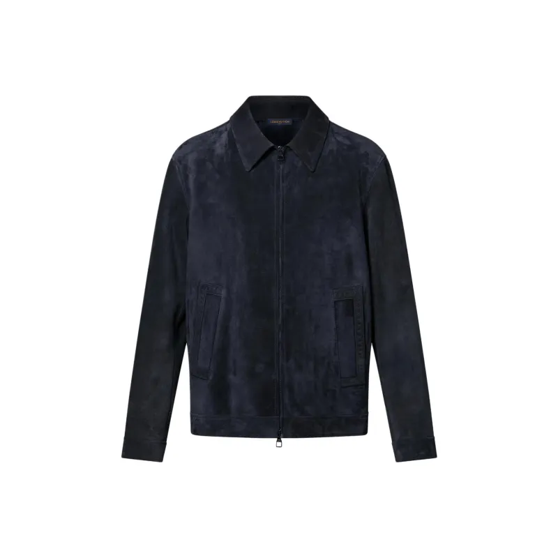 LOUIS VUITTON Leather Zipped Blouson-0