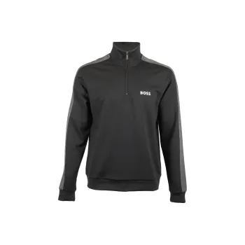 HUGO BOSS Logo printed Half zip Sweater