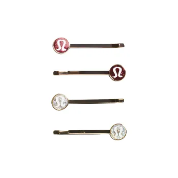 Lululemon Brass Steel Epoxy Resin Hair Clips Women's Multicolor