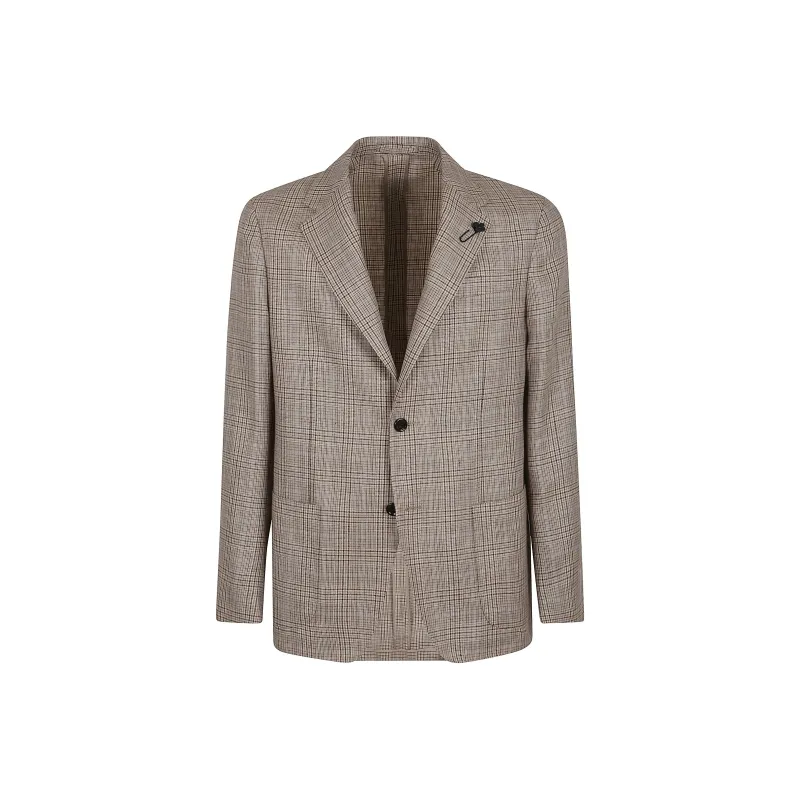 LARDINI Prince Of Wales pattern Blazer-0