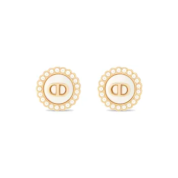 DIOR Stud Earrings Women's Gold