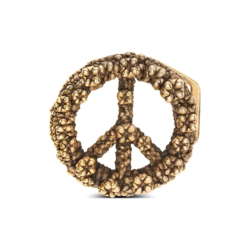 DIOR Peace Sign DIOR Tears Belt Buckle-1
