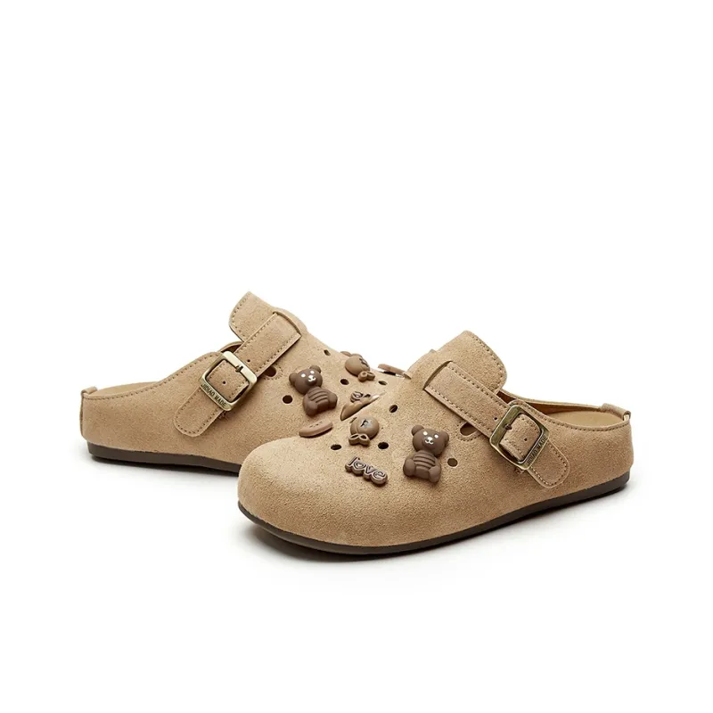 Jin Baichuan Rubber Sole Odor Resistant Slip Resistant Closed Toe Slippers Women's-3