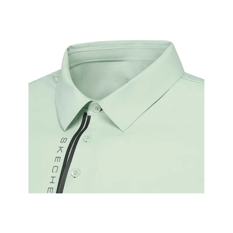 Skechers Sports Life Collection Polo Shirt Men's Gray Green/00EC-3