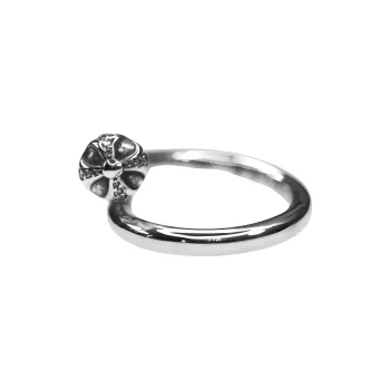 Chrome Hearts 925 Silver Diamonds Rings Unisex Silver