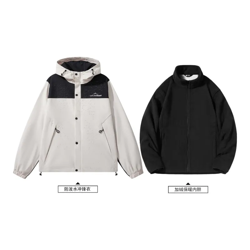 LA'T.WEEKEND Spring Windbreaker Coats Unisex Thickened And Fleece Lined/Regular Optional-40