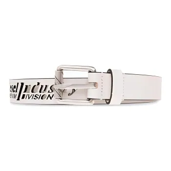 DIESEL Letter Decoration, Pin Buckle Leather Belts Women's White