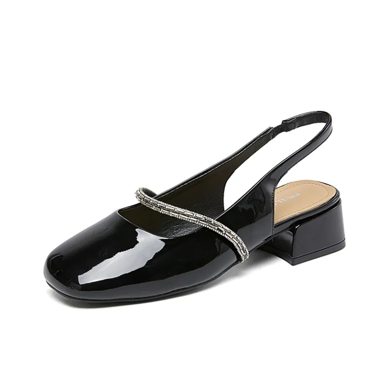 EXULL Q Block Heel High Heels 3.5CM Women's-8