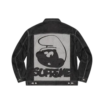 Supreme Smurfs Denim Trucker Jacket