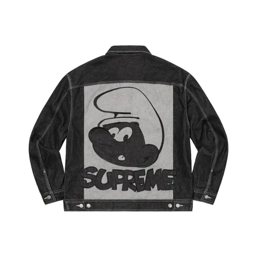 Supreme Smurfs Denim Trucker Jacket