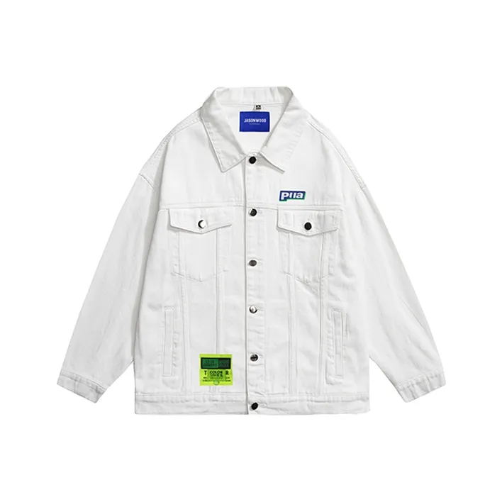 JASONWOOD Cowboy On The Run Fall Winter Denim Jacket Unisex-8