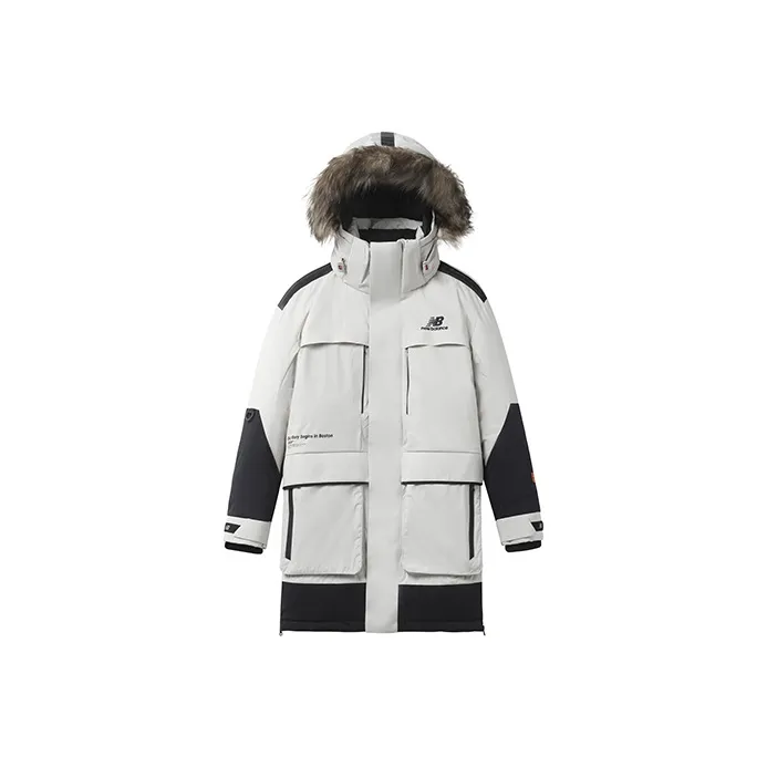 New Balance Down Jackets Unisex Ecru-0