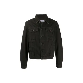 OFF WHITE Agreement Logo Denim Jacket