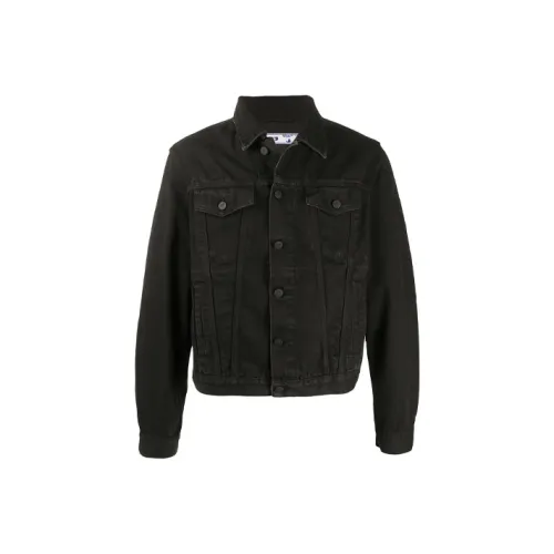 OFF WHITE Agreement Logo Denim Jacket