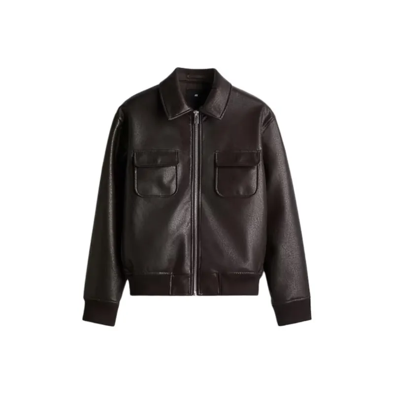 H&M Jackets Coats Men's Dark Brown-0