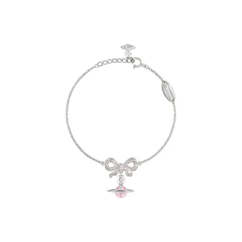 Vivienne Westwood Recycled Silver Cubic Zirconia Bracelets Women's Silver